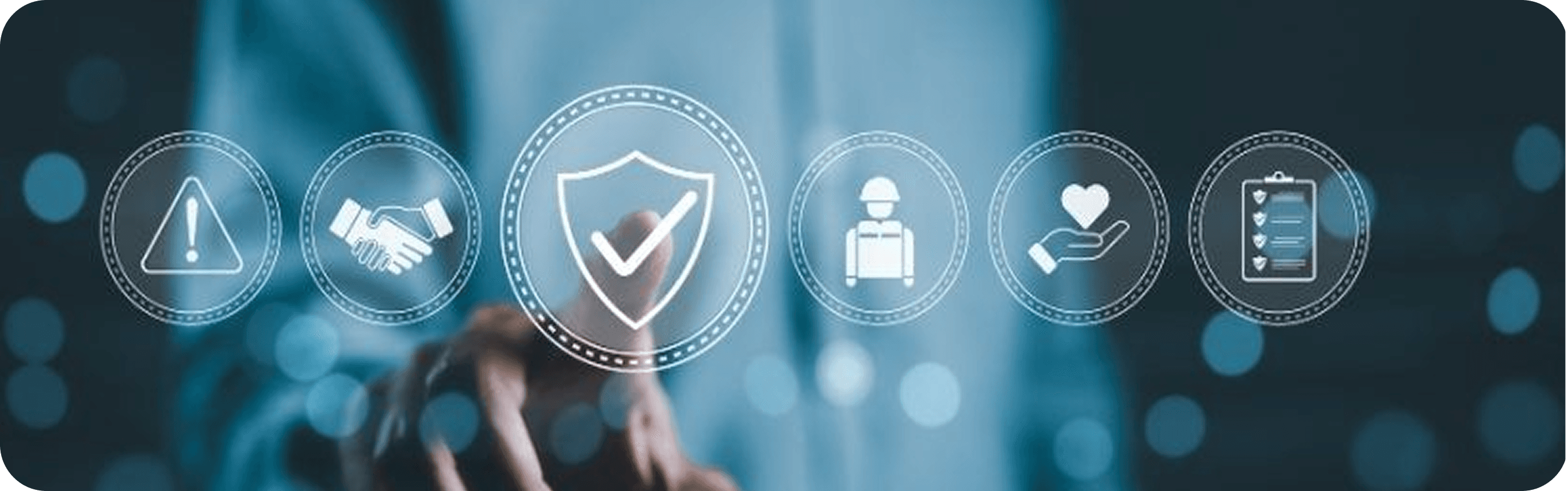 Clinical safety shield and compliance badges
